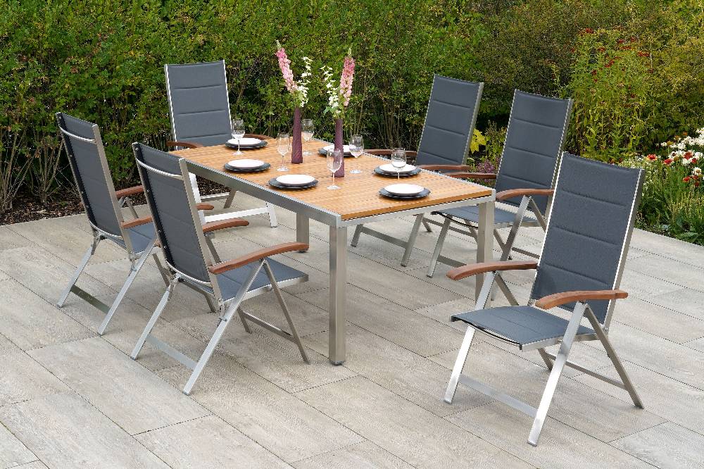 Merxx Ferrara Set 7tlg. Ausziehtisch 180/240 x 100 cm Nur für heute