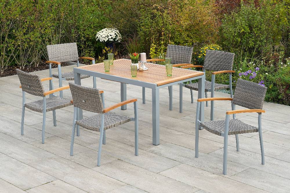 Merxx Silano Set 7tlg. Ausziehtisch 150/200 x 90 cm Bis zu 55% Rabatt