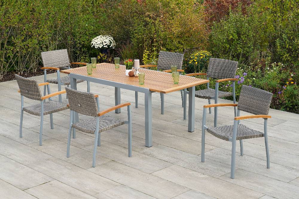 Merxx Silano Set 7tlg. Ausziehtisch 150/200 x 90 cm Bis zu 55% Rabatt