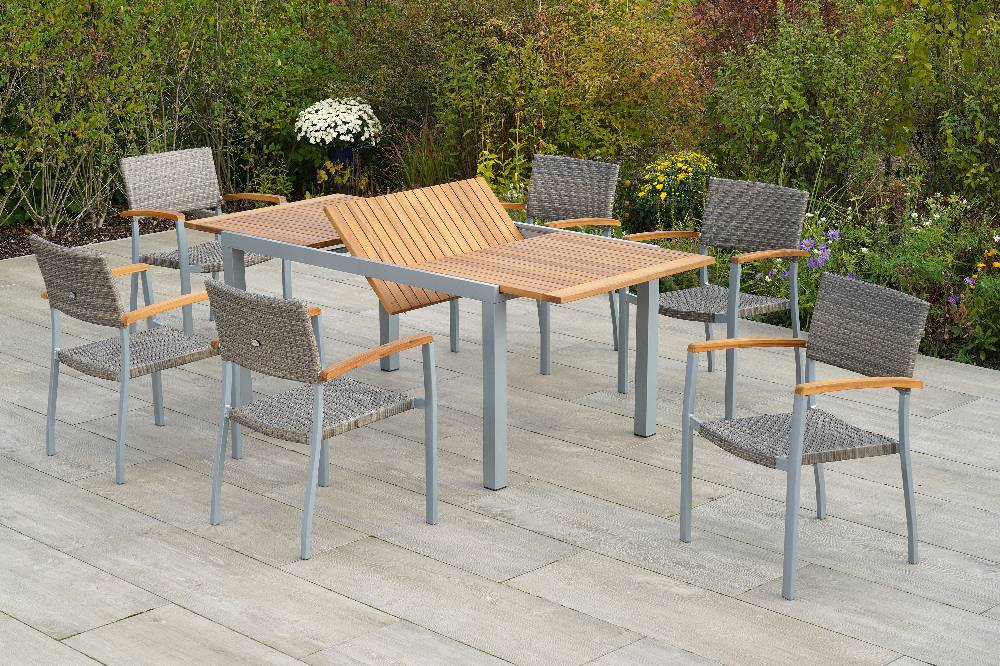 Merxx Silano Set 7tlg. Ausziehtisch 150/200 x 90 cm Bis zu 55% Rabatt