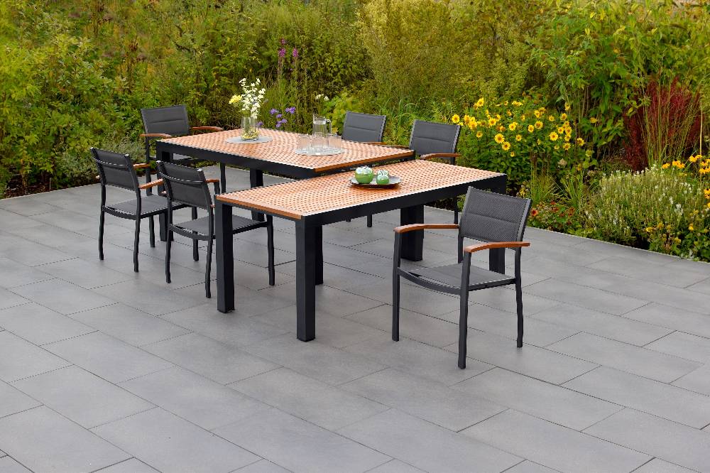 Merxx Paxos Set 7tlg. Flex-Ausziehtisch 180/300 x 100 cm Blitzverkäufe