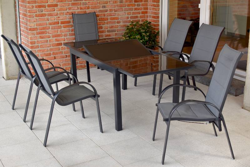 Merxx Amalfi Set 7tlg. Ausziehtisch 140/200 x 90 cm Cyber Monday