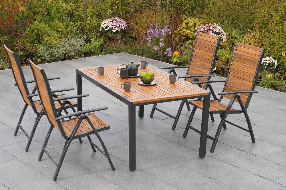 Merxx Santorin Set 5tlg.Tisch 150 x 90 cm Saisonale Angebote