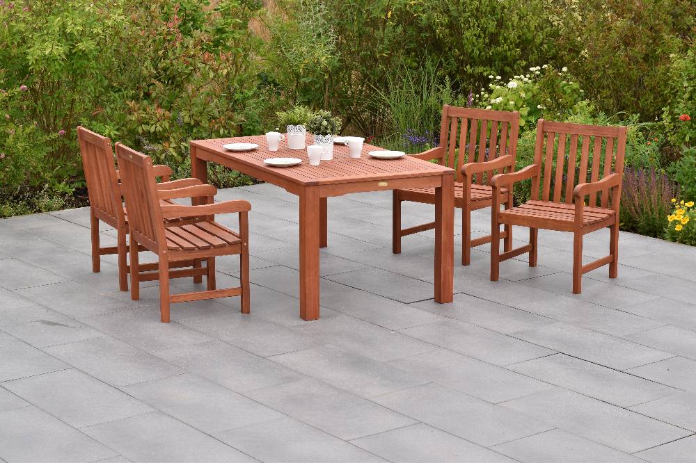 Merxx Santos Set 5tlg. mit Tisch 170 x 90 cm Tägliche Deals