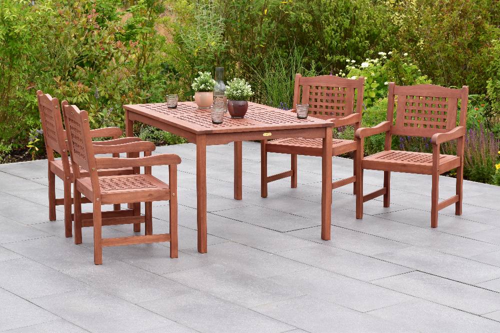 Merxx Lima Set 5tlg. mit Tisch 150 x 90 cm Sonderangebote