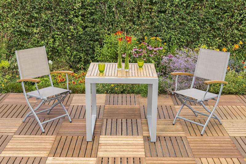Merxx Naxos Set 3tlg. Balkonausziehtisch 70 x 80/120 cm Neueste Stile