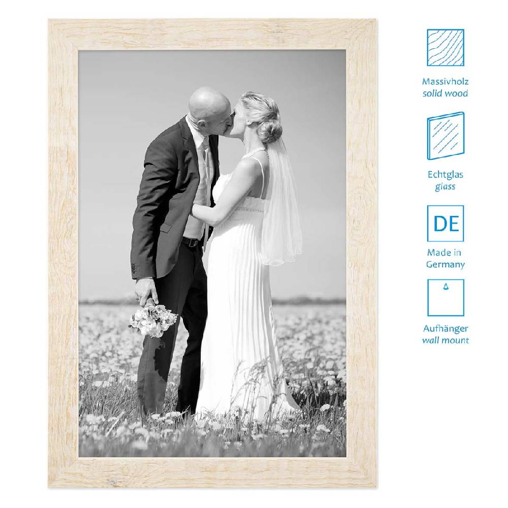 Photolini Collagerahmen 40x60 cm Strandhaus-Stil Weiß für 6 Bilder Vierteljährliche Förderung