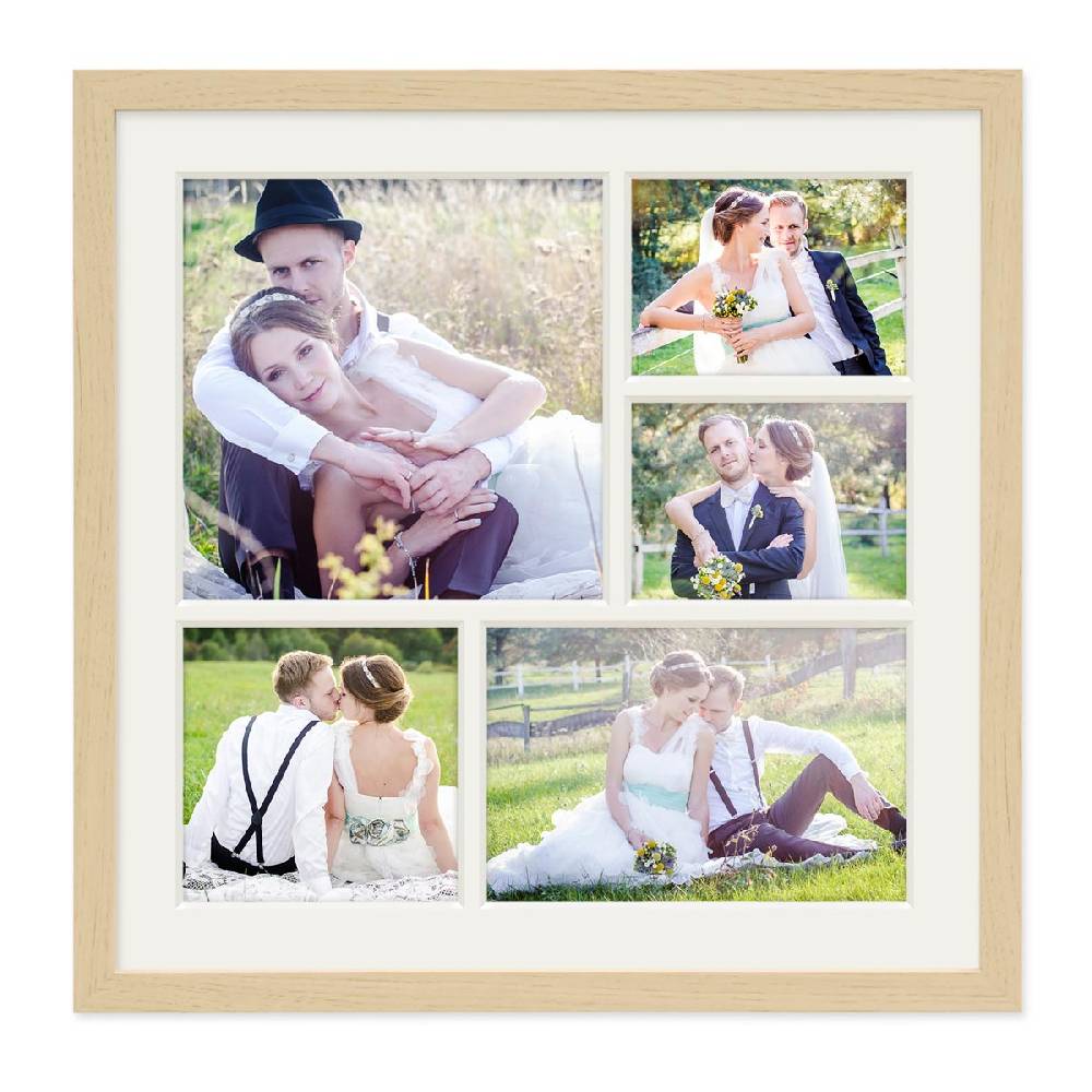 Photolini Collagerahmen 30x30 cm Modern Natur für 4 Bilder Acrylglas Bis zu 55% Rabatt