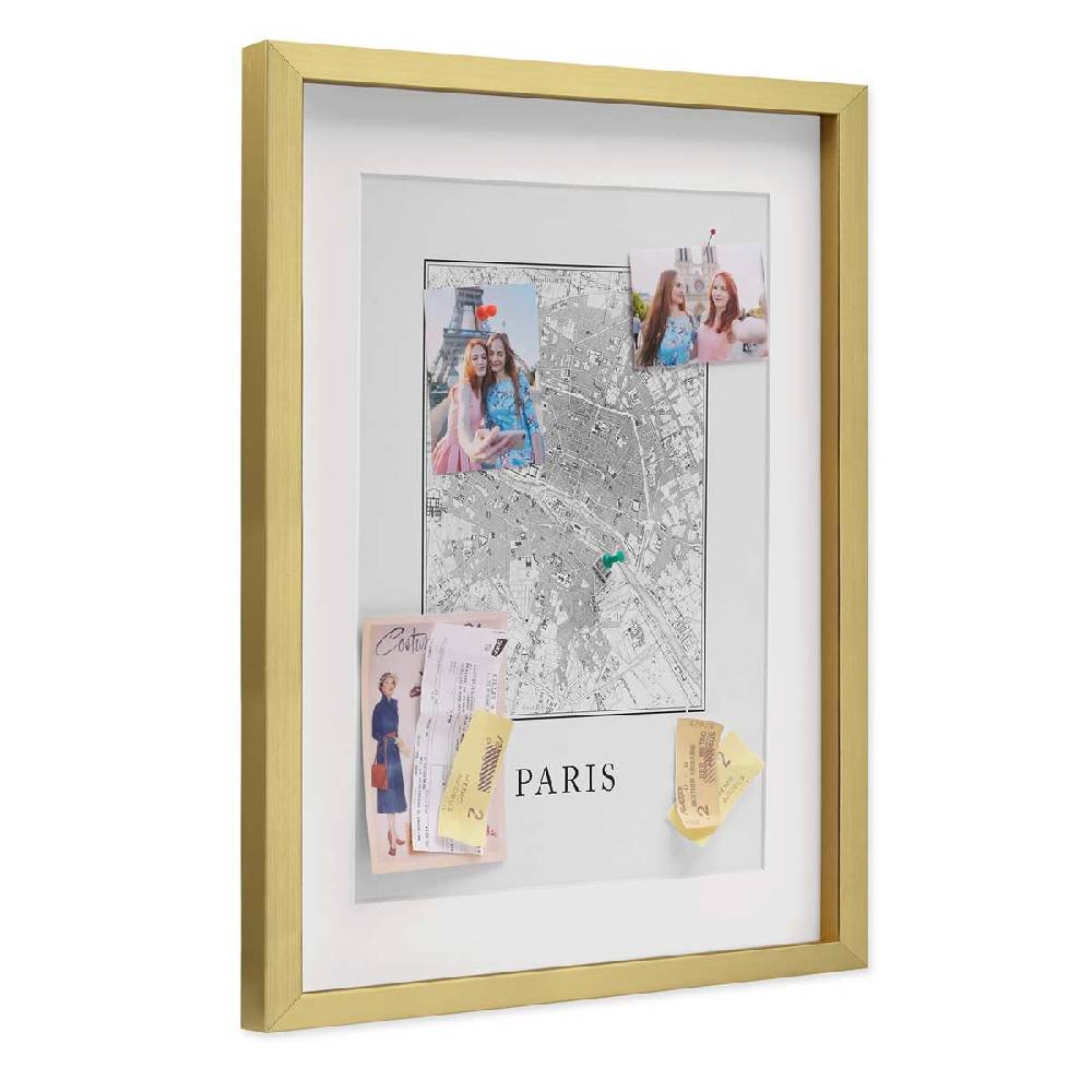 Photolini 3D Bilderrahmen Gold 1,5 cm Objekttiefe Hotsell