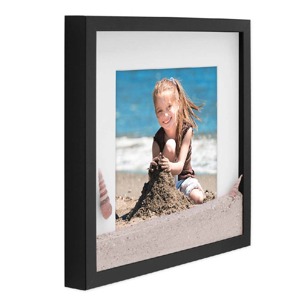 Photolini 3D Bilderrahmen Schwarz 1,5 cm Objekttiefe Fabrikverkauf