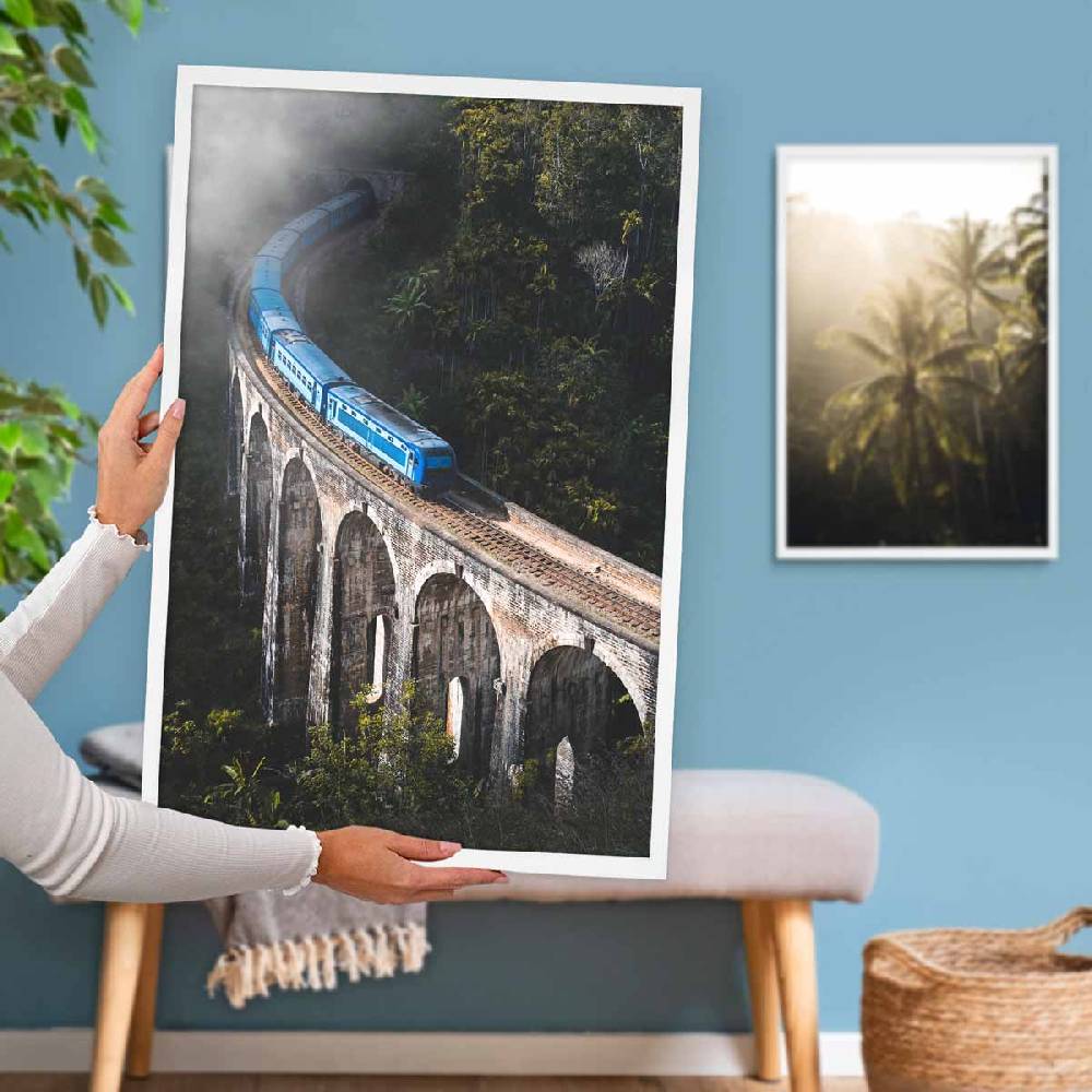 Photolini 3er Set Poster-Bilderrahmen 42x59,4 cm / DIN A2 Modern Weiß aus MDF mit Acrylglas Neueste Mode