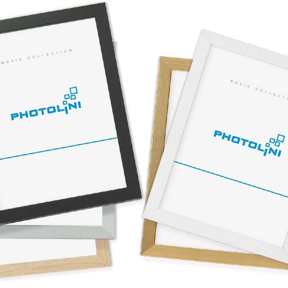 Photolini 3er Set Poster-Bilderrahmen 42x59,4 cm / DIN A2 Modern Weiß aus MDF mit Acrylglas Neueste Mode