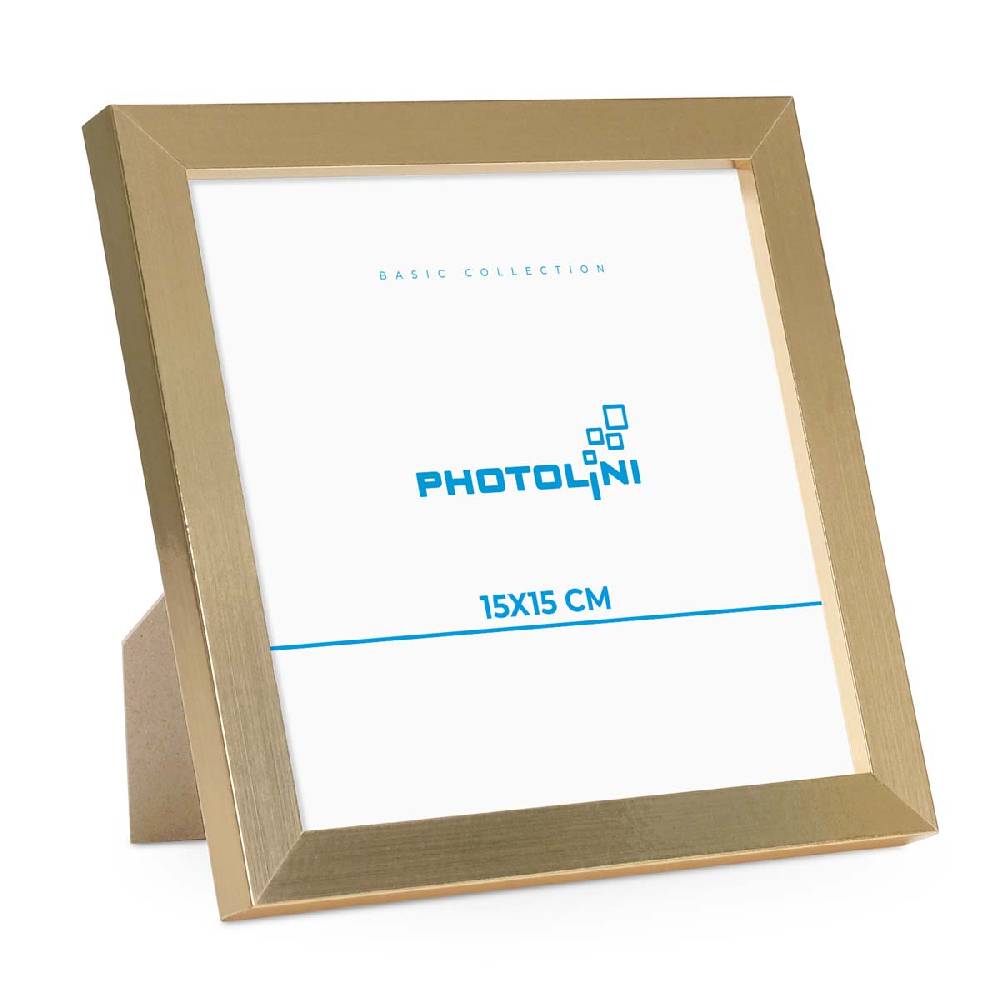 Photolini Bilderrahmen Modern Gold mit Acrylglas Große Rabatte