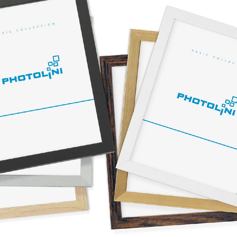 Photolini 3er Set Poster-Bilderrahmen 30x30 cm Eiche Dunkel aus MDF mit Acrylglas Wochenangebot