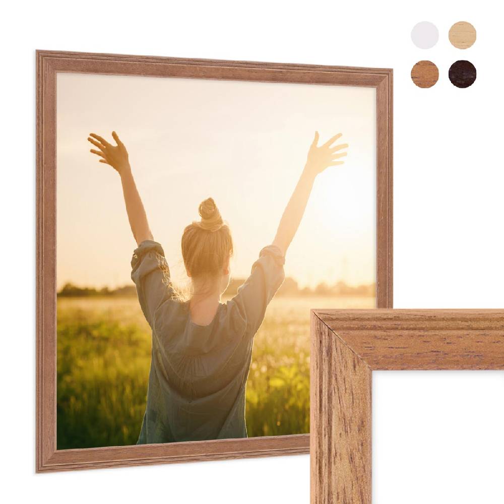 Photolini Bilderrahmen Landhaus-Stil Schmal Eiche-Optik Bis zu 65% Rabatt