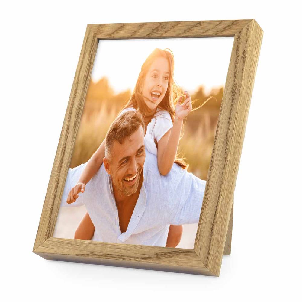 Photolini Holzrahmen Eiche mit Acrylglas Im Verkauf