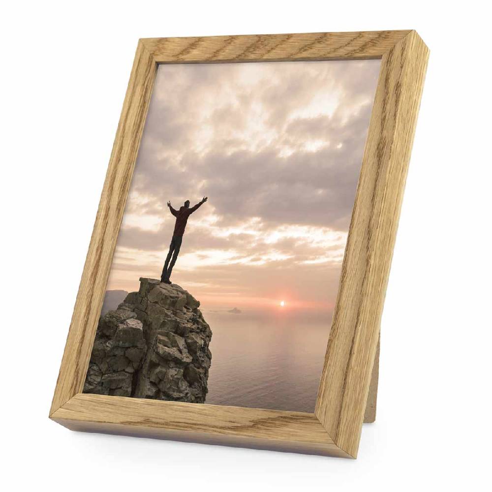 Photolini Holzrahmen Eiche mit Acrylglas Im Verkauf