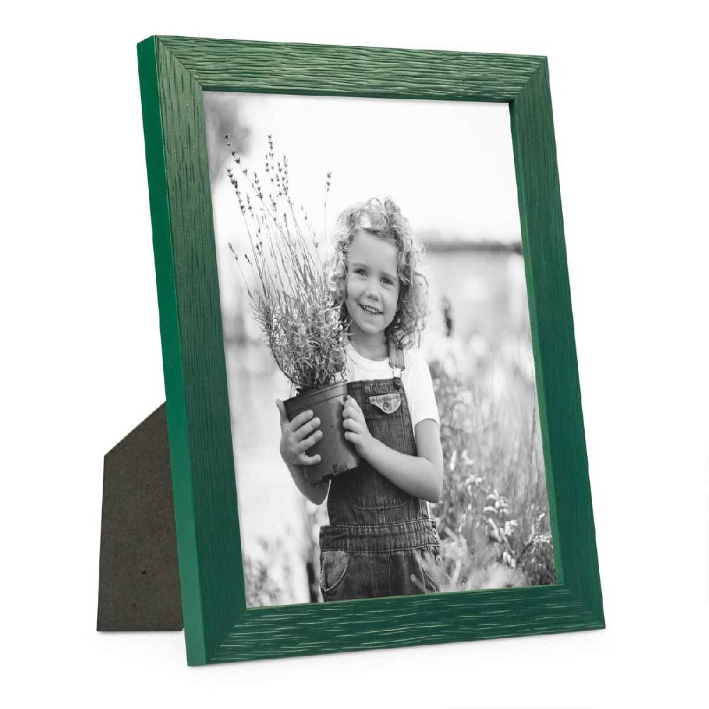 Photolini Bilderrahmen Dunkelgrün mit Acrylglas Auslauf