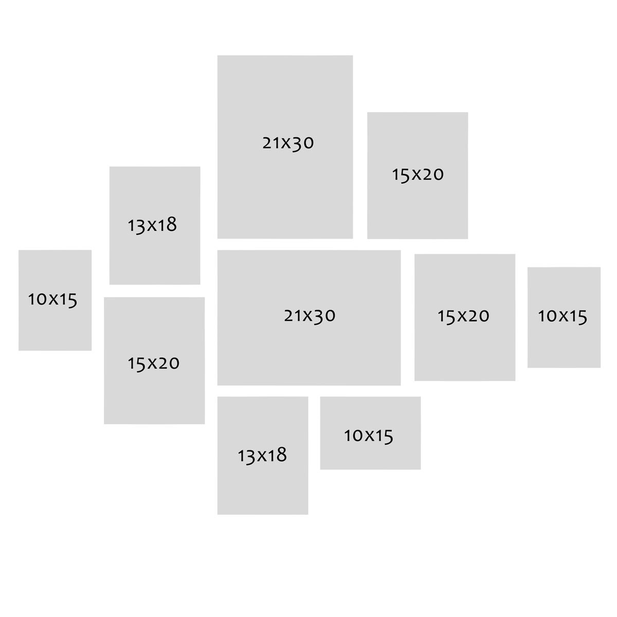 Photolini 10er Set Bilderrahmen Blau Dunkelblau Massivholz 10x15 bis 21x30 cm | Acrylglas Hotsell