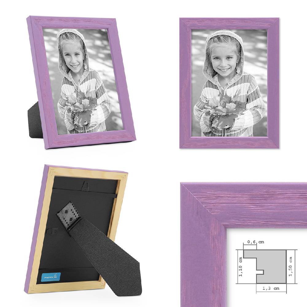 Photolini Bilderrahmen 5er Set Bunt 13x18 cm | Acrylglas im Angebot