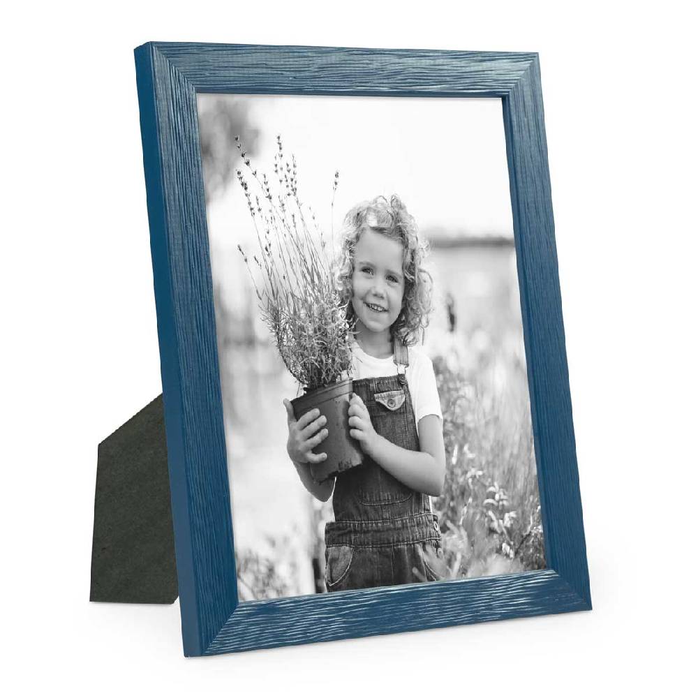 Photolini Bilderrahmen Dunkelblau mit Acrylglas Fabrikpreis