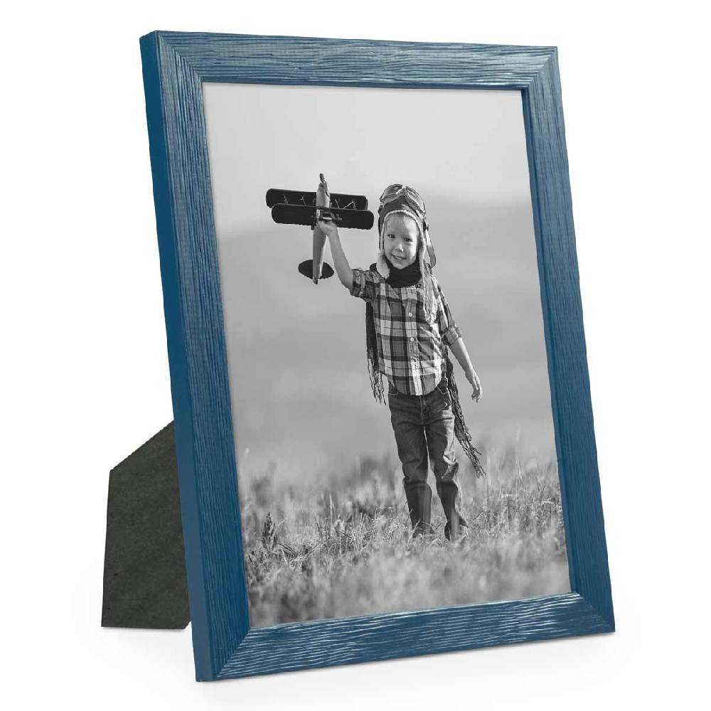 Photolini Bilderrahmen Dunkelblau mit Acrylglas Fabrikpreis