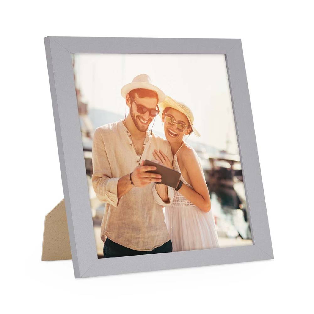 Photolini Bilderrahmen Basic Collection Modern Silber Sonderangebot