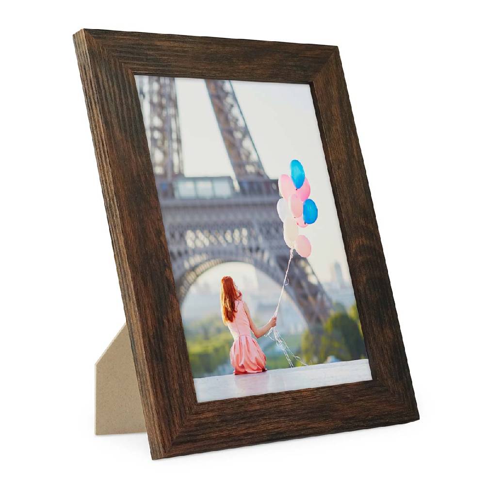 Photolini Bilderrahmen Basic Collection Modern Eiche Dunkel Black Friday
