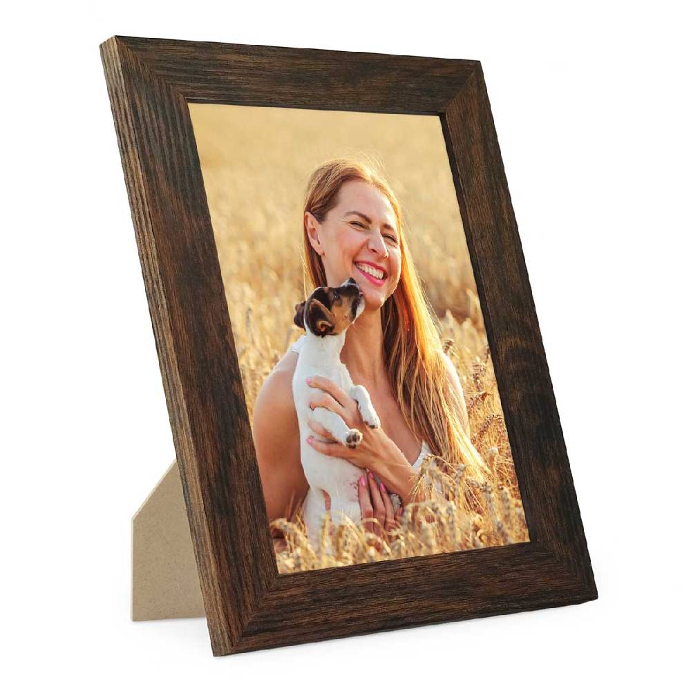 Photolini Bilderrahmen Basic Collection Modern Eiche Dunkel Black Friday