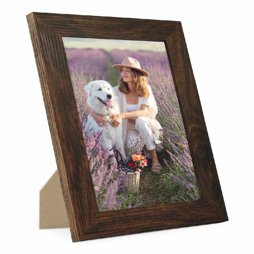 Photolini Bilderrahmen Basic Collection Modern Eiche Dunkel Black Friday
