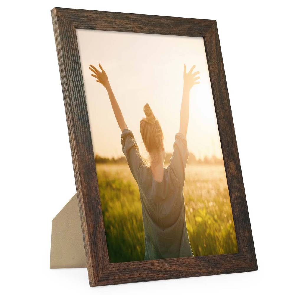 Photolini Bilderrahmen Basic Collection Modern Eiche Dunkel Black Friday