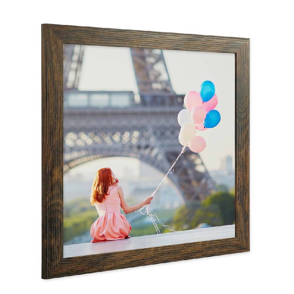 Photolini Bilderrahmen Basic Collection Modern Eiche Dunkel Black Friday