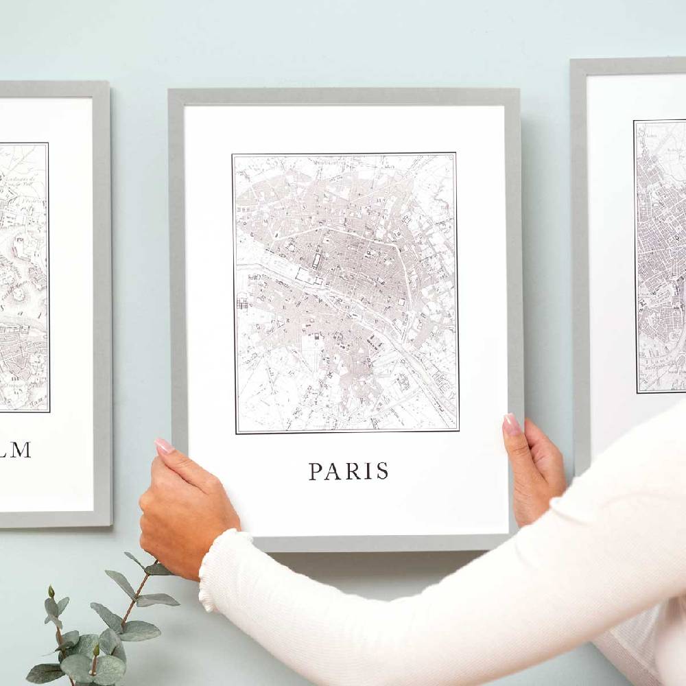 Photolini 10er Set Poster-Bilderrahmen 30x40 cm Modern Silber aus MDF mit Acrylglas Letzte 3 Tage