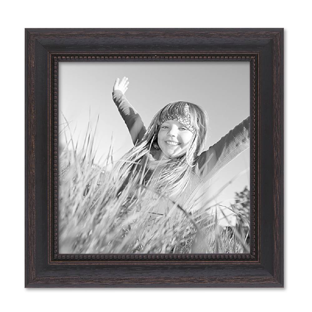 Photolini Holz-Bilderrahmen Landhaus-Stil Dunkelbraun Shabby-Chic Sonderangebot der Fabrik