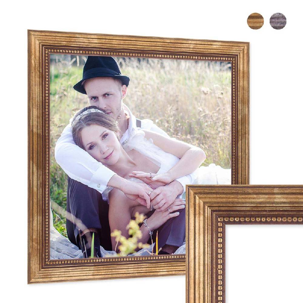 Photolini Barock-Bilderrahmen Gold Antik Holz Vierteljährliche Förderung