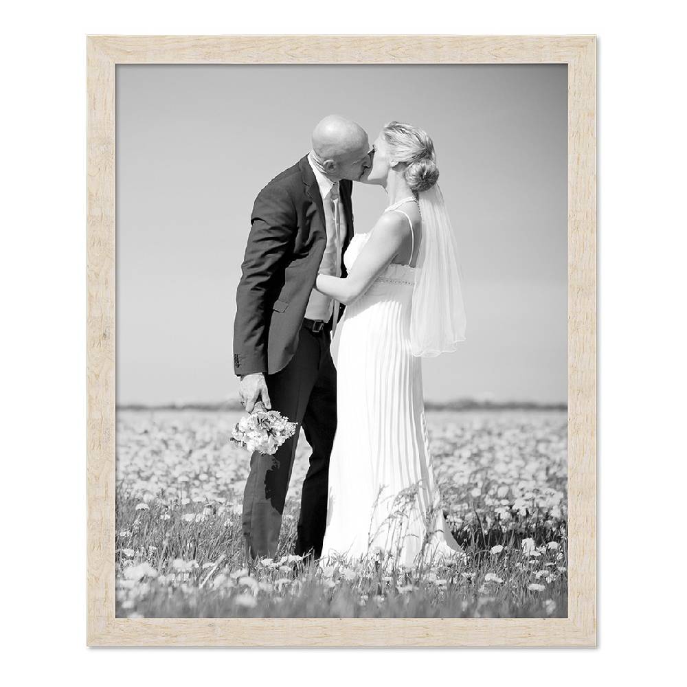Photolini Bilderrahmen 50x60 cm Strandhaus Rustikal Weiß Massivholz 50% Rabatt mit kostenlosem Versand