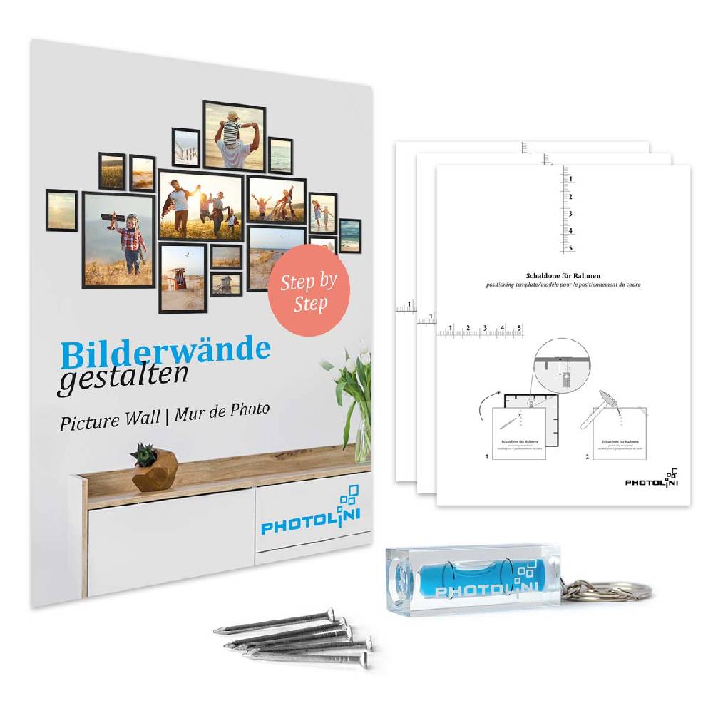 Photolini 3er Bilderrahmen-Set Silber Barock Antik 13x18 cm Fotorahmen Fabrikladen