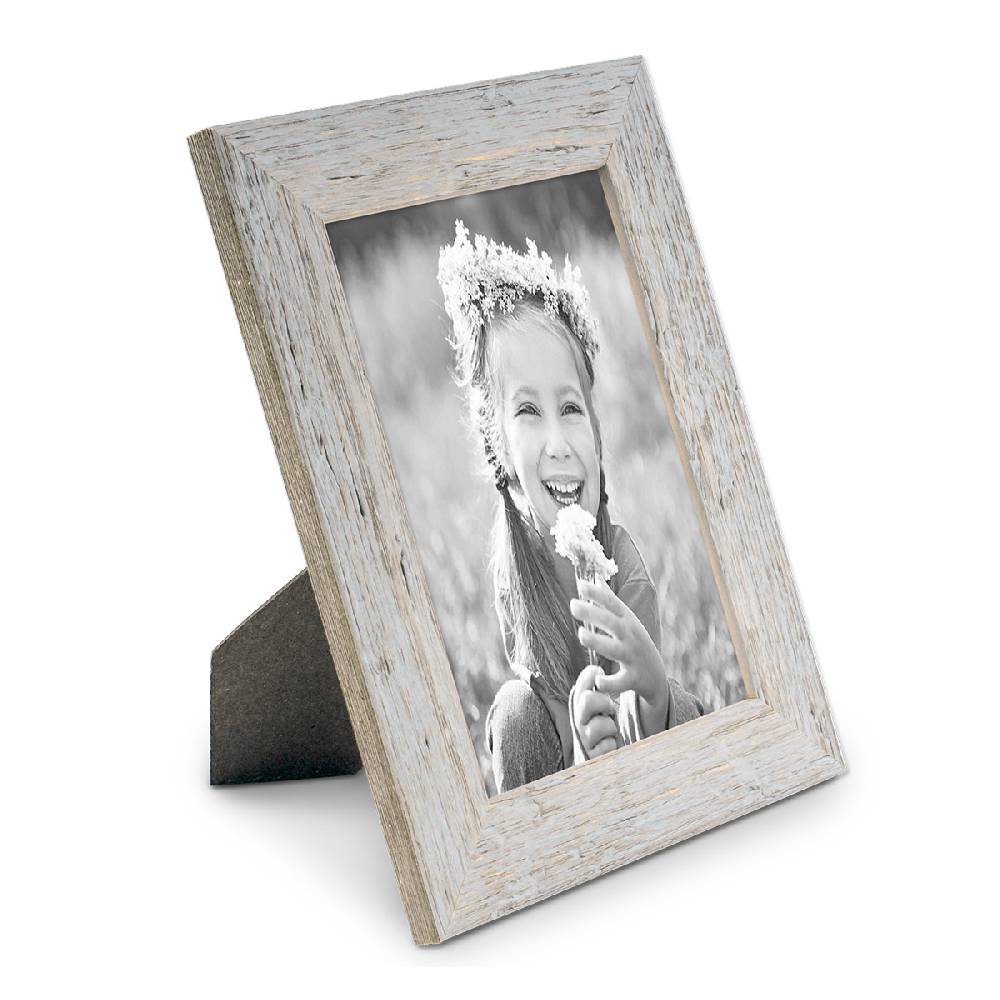 Photolini Holz-Bilderrahmen Strandhaus Grau Rustikal Fabrik Onlineshop