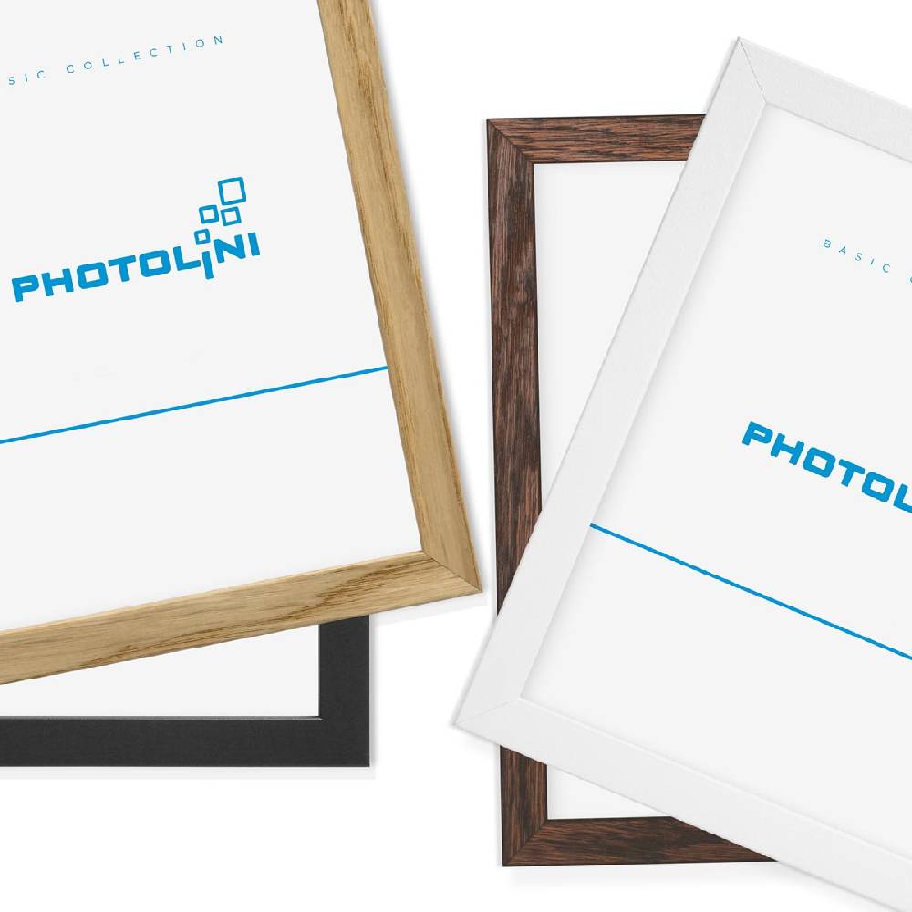 Photolini Holzrahmen Schwarz 2er Set 20x20 cm mit Acrylglas Osterangebot