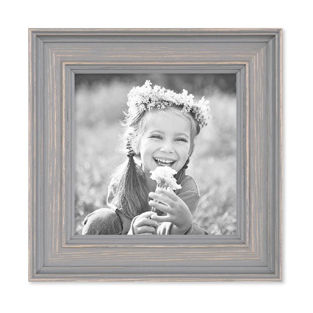 Photolini 15er Bilderrahmen-Set Skandinavisch Landhaus-Stil Grau-Braun Blitzangebot