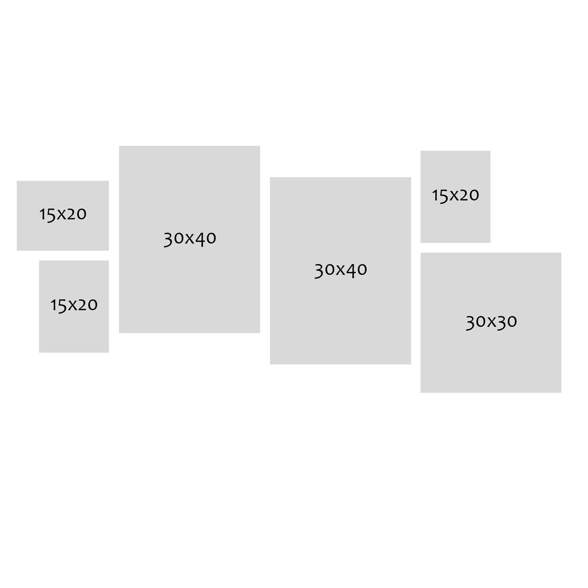Photolini 6er Set Alu-Bilderrahmen Modern Silber Aluminium-Rahmen mit Acrylglas Neueste Stile
