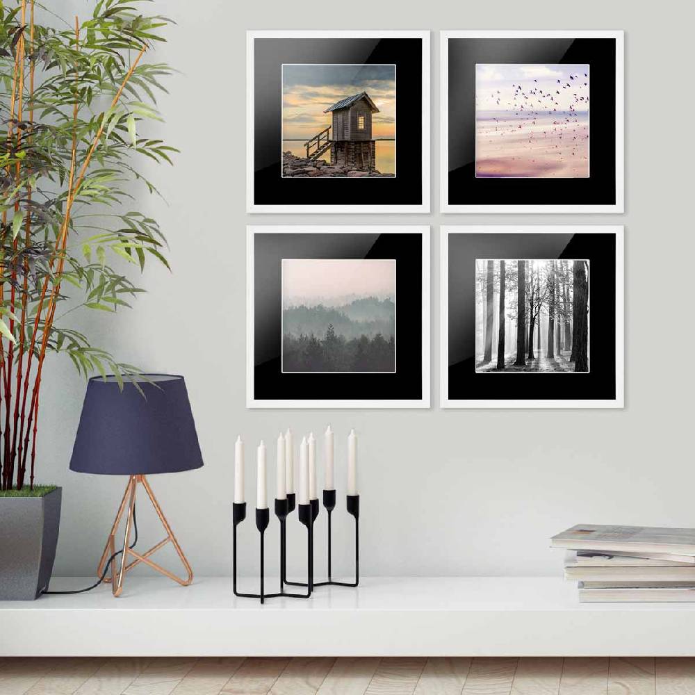 Photolini 5x Passepartout Schwarz Osterangebot