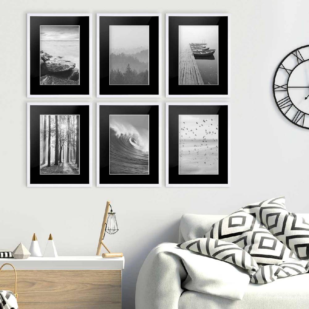 Photolini 5x Passepartout Schwarz Osterangebot