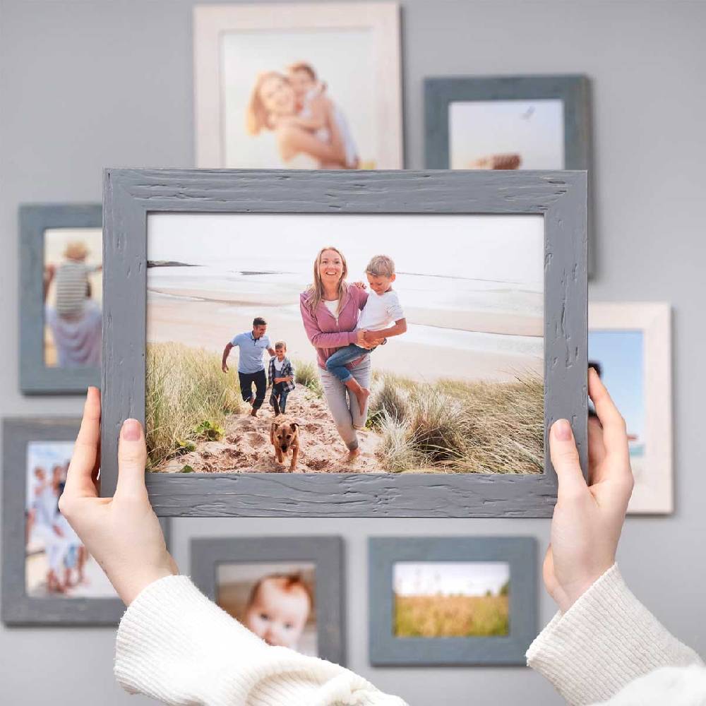 Photolini 9er Bilderrahmen-Set Strandhaus Rustikal Bis zu 65% Rabatt