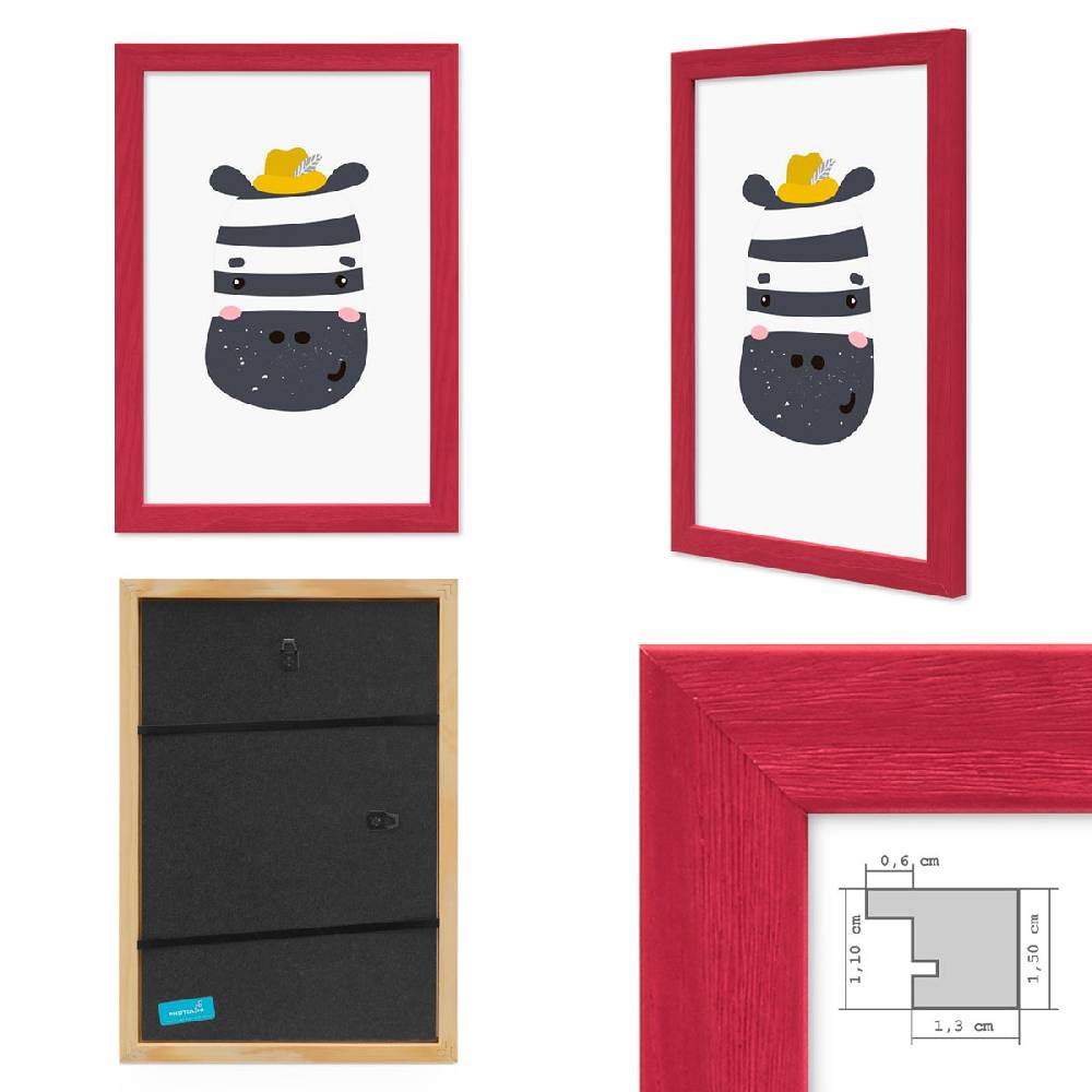 Photolini Bilderrahmen 5er Set Bunt A4 21x30 cm | Acrylglas Riesige Rabatte