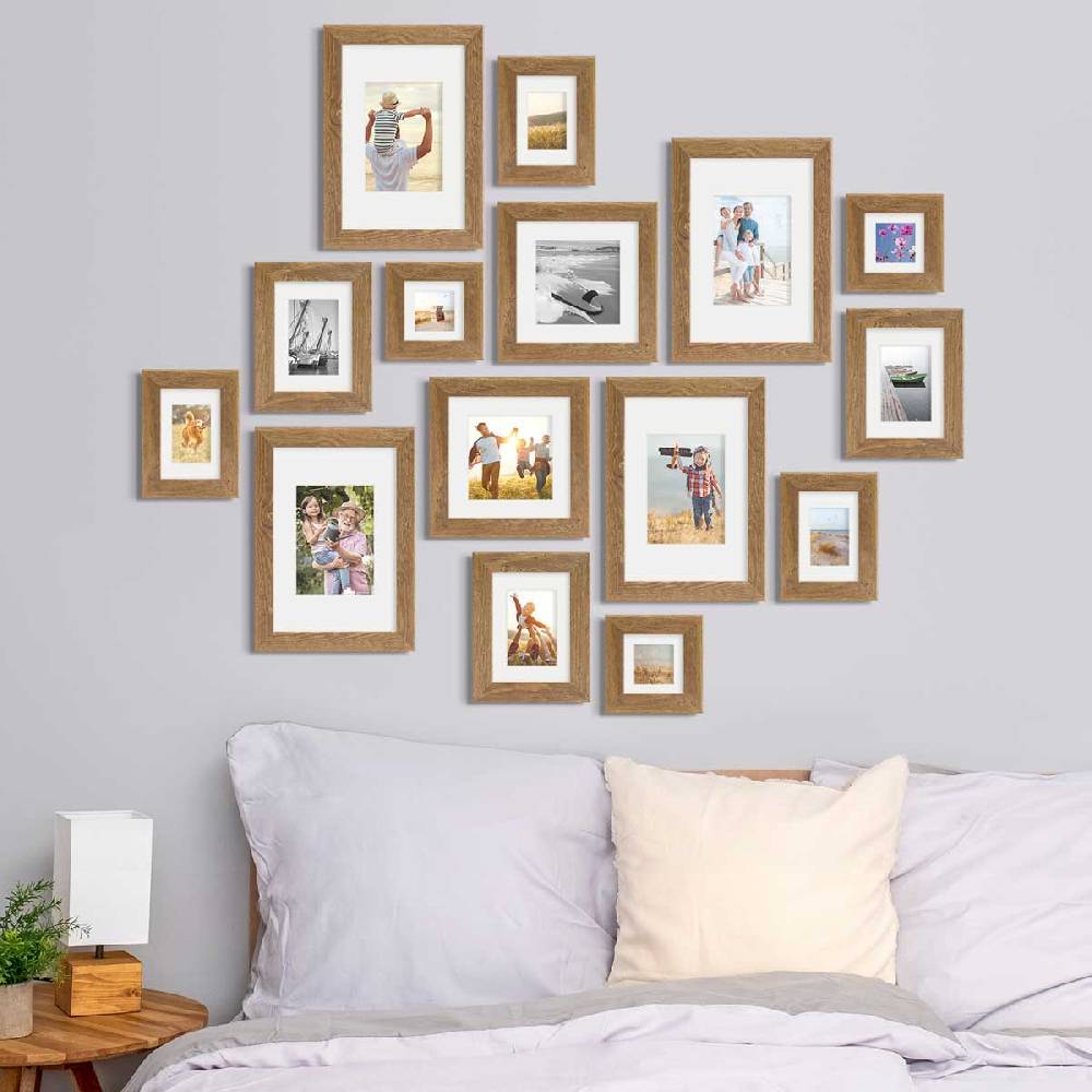 Photolini Passepartouts Creme-Weiß für 15er Rahmen-Set No.1 Auslauf
