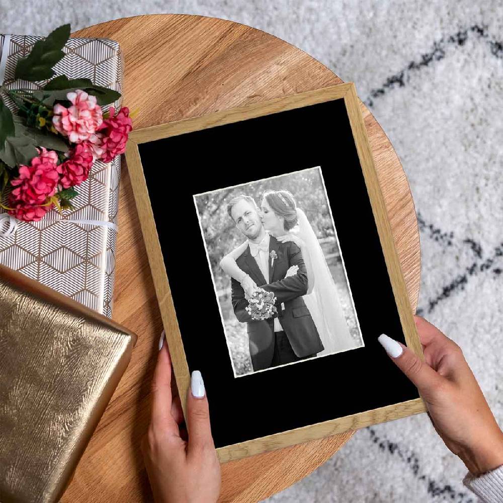 Photolini 10er Mix Passepartouts Schwarz (je 2x für Rahmen 13x18, 15x20, 21x30, 30x30 und 30x40 cm) im Angebot