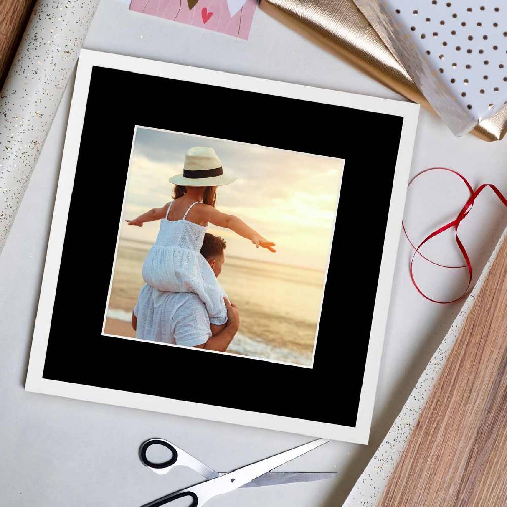 Photolini 10er Mix Passepartouts Schwarz (je 2x für Rahmen 13x18, 15x20, 21x30, 30x30 und 30x40 cm) im Angebot