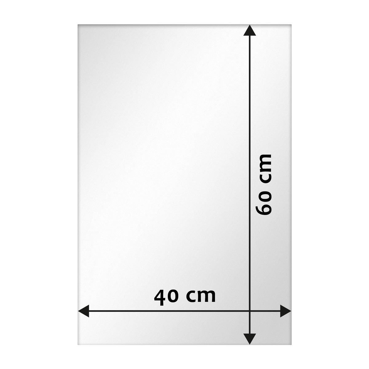 Photolini Spiegel Rechteckig ohne Rahmen 40x60 cm Schlussverkauf