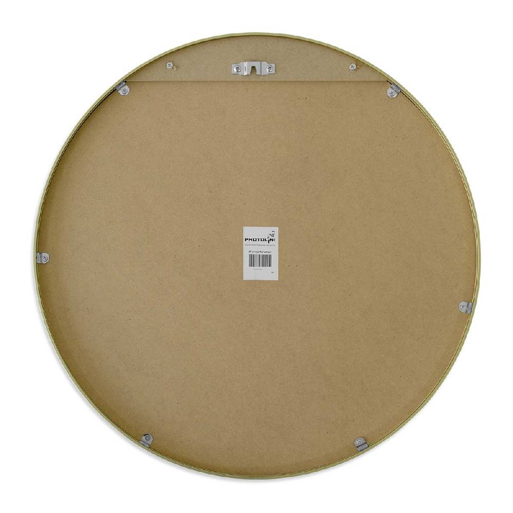 Photolini Spiegel Rund Gold mit Metallrahmen 50 cm Begrenztes Angebot